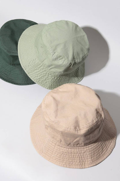 Fashion City - Solid Color Cotton Bucket Fisherman Hats: RED / S/M