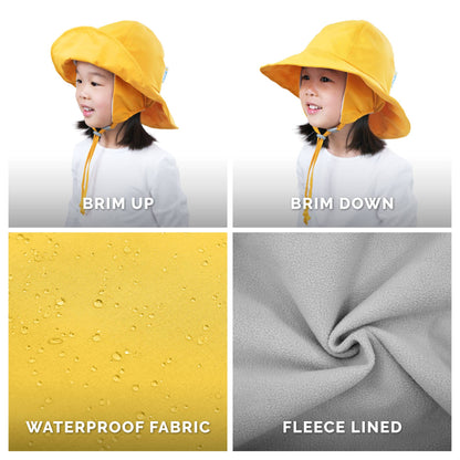 Jan & Jul - Yellow | Kids Waterproof Rain Hats: L - PMA Store at the Portland Museum of Art, Maine
