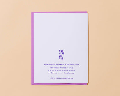 Birth (of Venus) Day Letterpress Birthday Greeting Card- Made in USA - PMA Store at the Portland Museum of Art, Maine