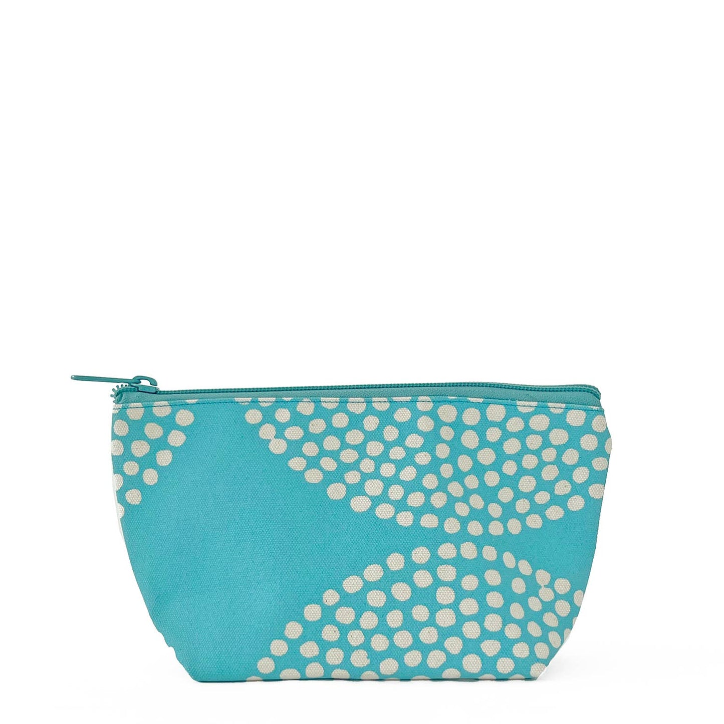 See Design - Travel Pouch Small: Big Smudge Dot Green/Aqua - PMA Store at the Portland Museum of Art, Maine