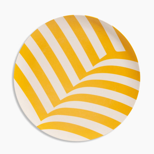 Poketo - Bamboo Dinner Plate Set in Waves: Waves - PMA Store at the Portland Museum of Art, Maine