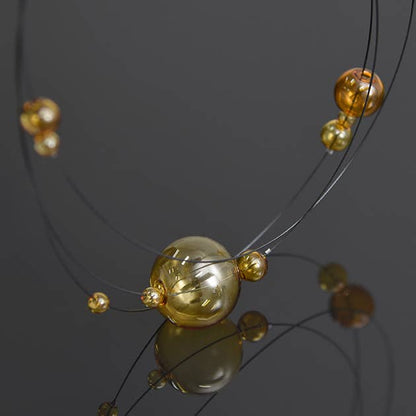 Pursuits - Cumulus Necklace: Gold Grey