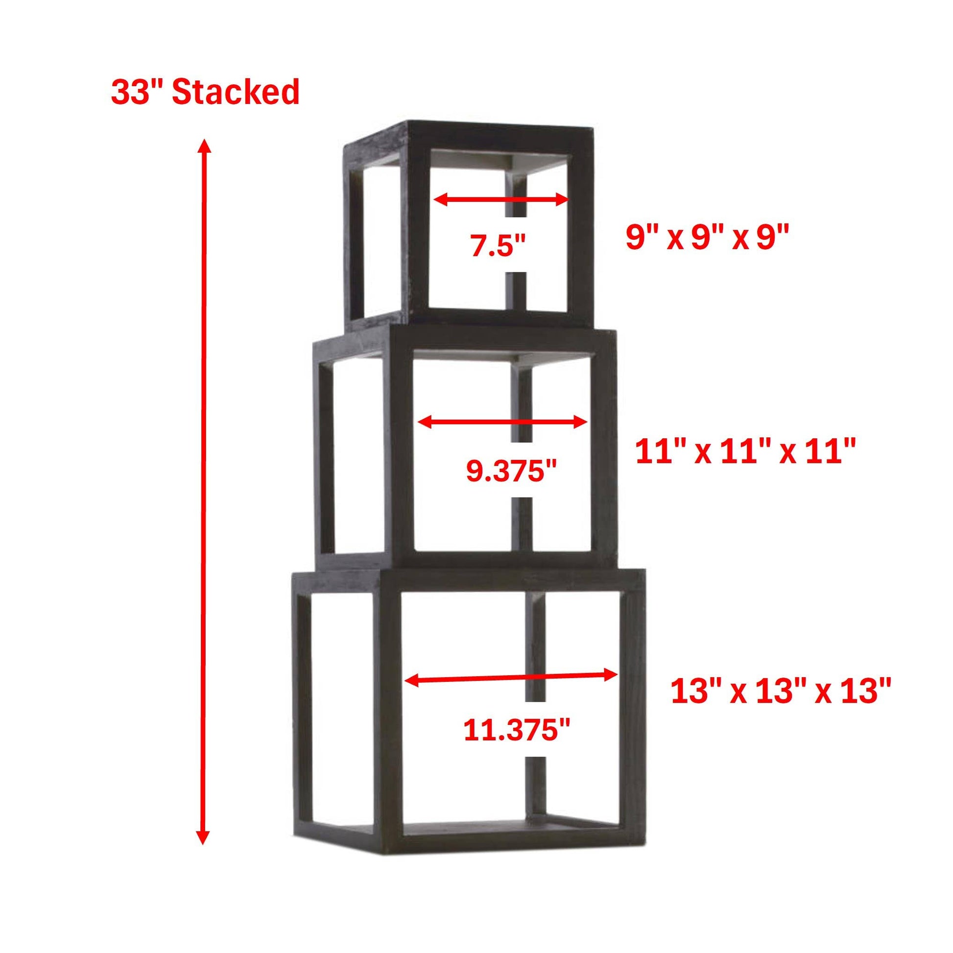 Wood Cube Risers in Set of 3 or Set of 6: White / 6 Cubes - PMA Store at the Portland Museum of Art, Maine