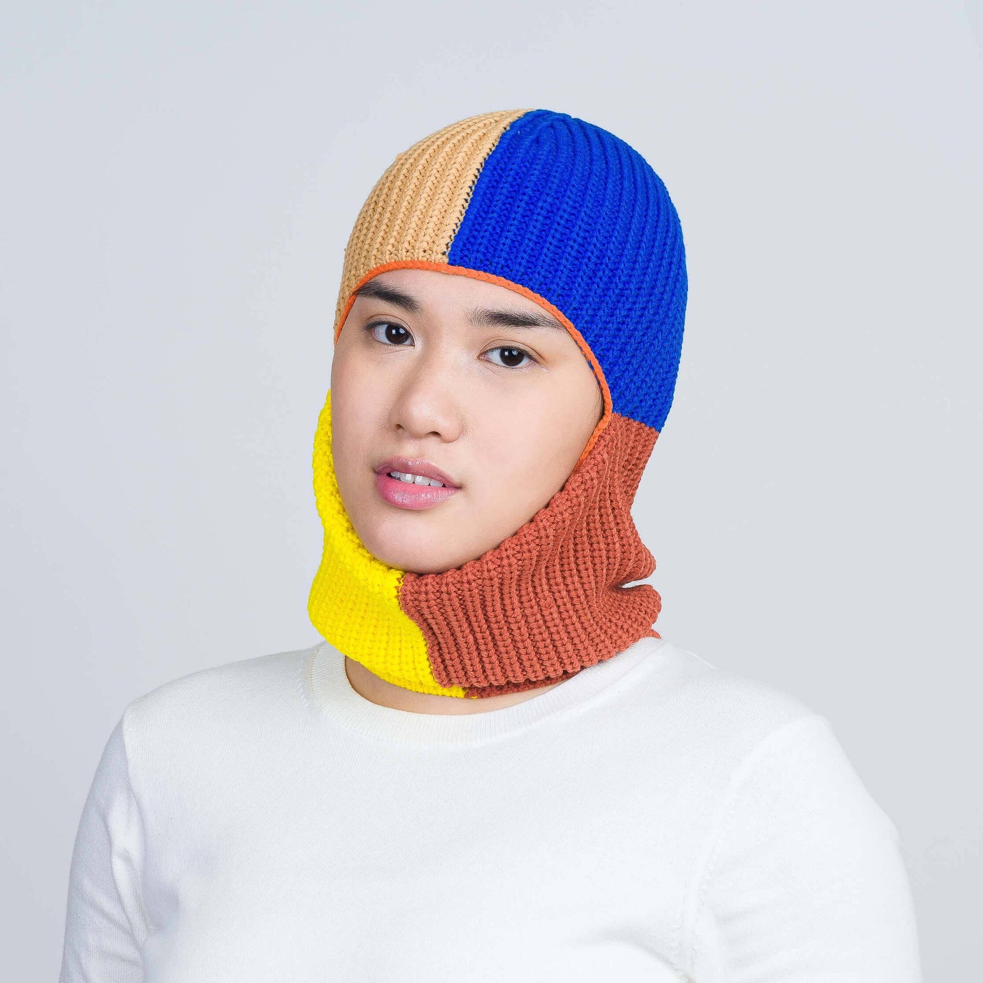 SALE Quattro Knit Balaclava: Cobalt Yellow - PMA Store at the Portland Museum of Art, Maine