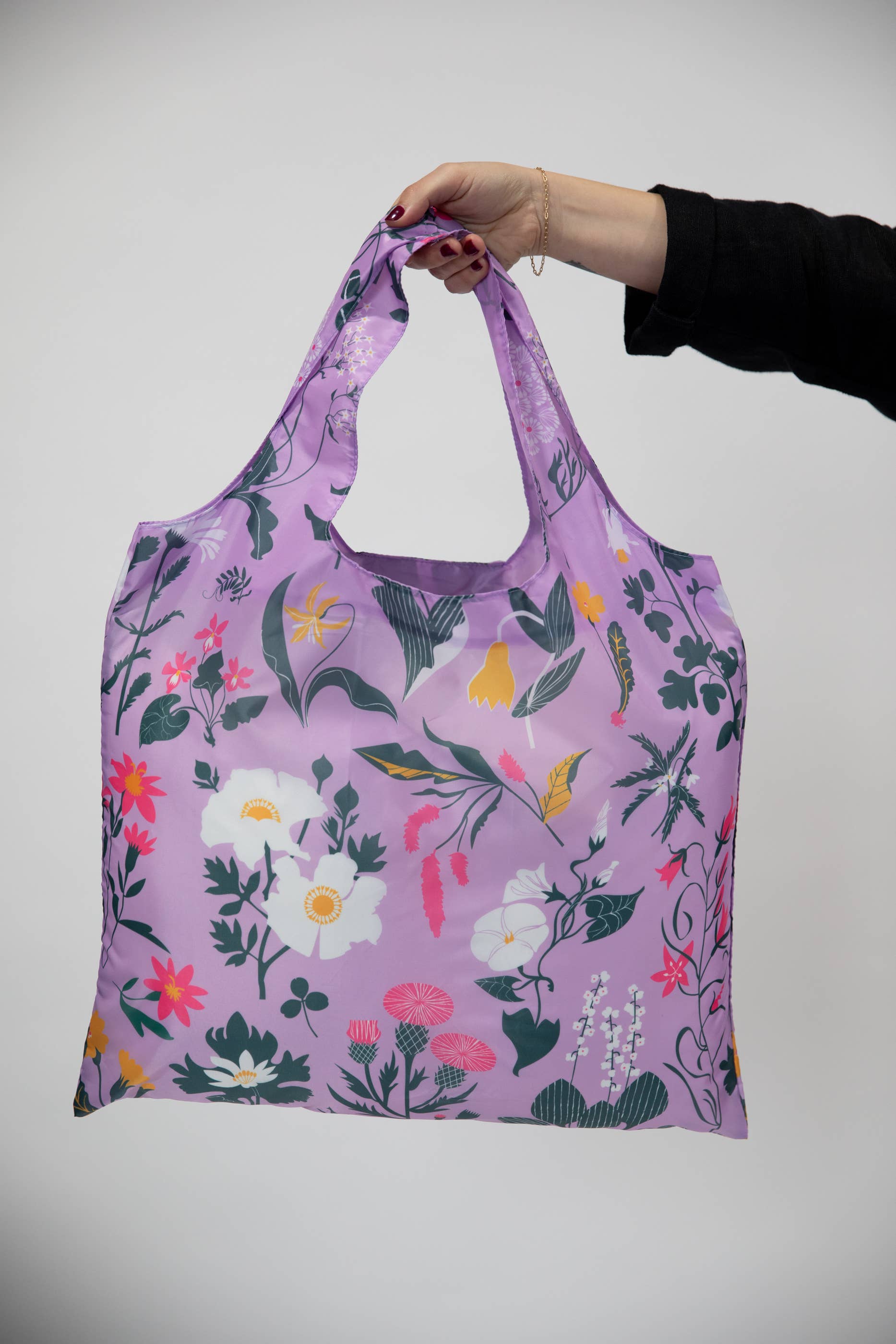 Yellow Owl Workshop - Floral Art Sack by Banquet Workshop - Reusable Tote Bag - PMA Store at the Portland Museum of Art, Maine