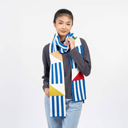 VERLOOP | knits - Sailboat Skinny Scarf: Black - PMA Store at the Portland Museum of Art, Maine