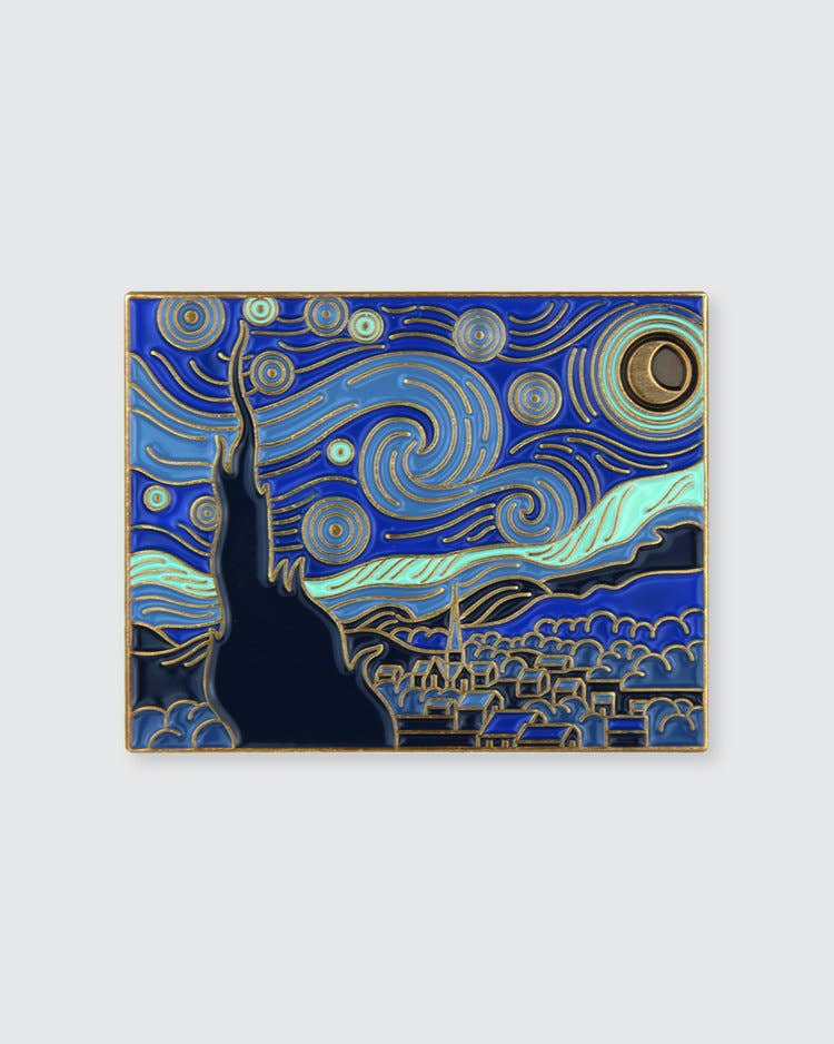The Starry Night • Enamel Pin - PMA Store at the Portland Museum of Art, Maine