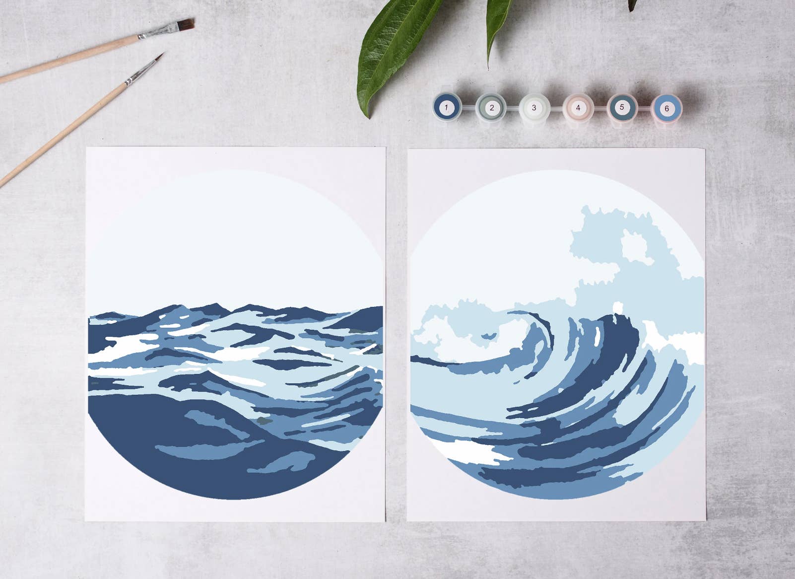 Cate Paper Co. - Ocean Waves Paint-By-Numbers kit - PMA Store at the Portland Museum of Art, Maine
