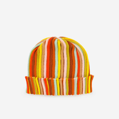 VERLOOP | knits - Circus Stripe Beanie: Desert - PMA Store at the Portland Museum of Art, Maine
