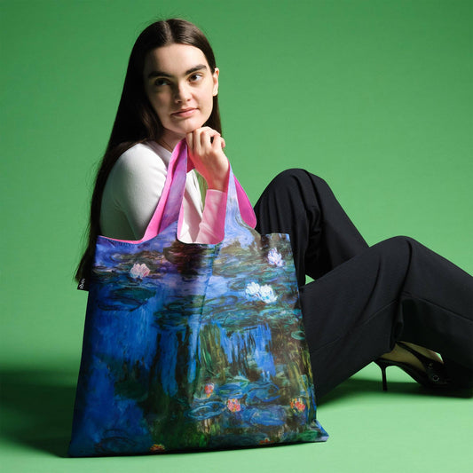 CLAUDE MONET Water Lilies Neon Recycled Bag - PMA Store at the Portland Museum of Art, Maine
