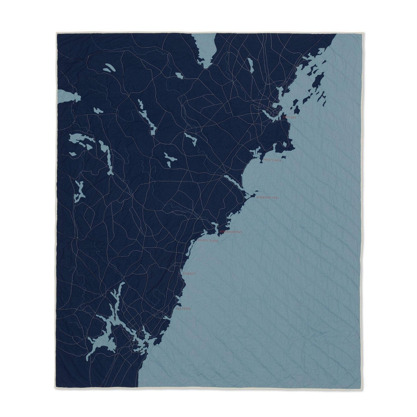 Haptic Lab - Southern Maine Quilt: Pale Blue & Gold - PMA Store at the Portland Museum of Art, Maine