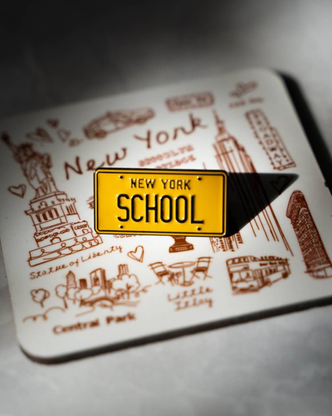 New York School • Enamel Pin - PMA Store at the Portland Museum of Art, Maine