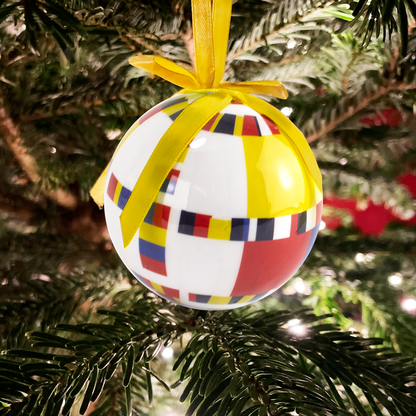 Mondriaan Boogie Woogie Unbreakable Christmas Ornament - PMA Store at the Portland Museum of Art, Maine
