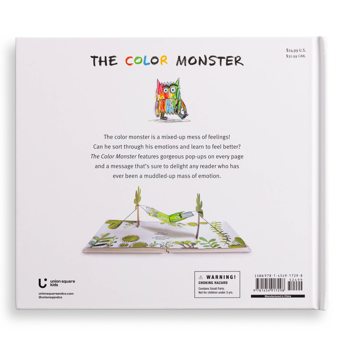 Hachette Book Group - The Color Monster: A Pop-Up Book of Feelings: Paper Over Board