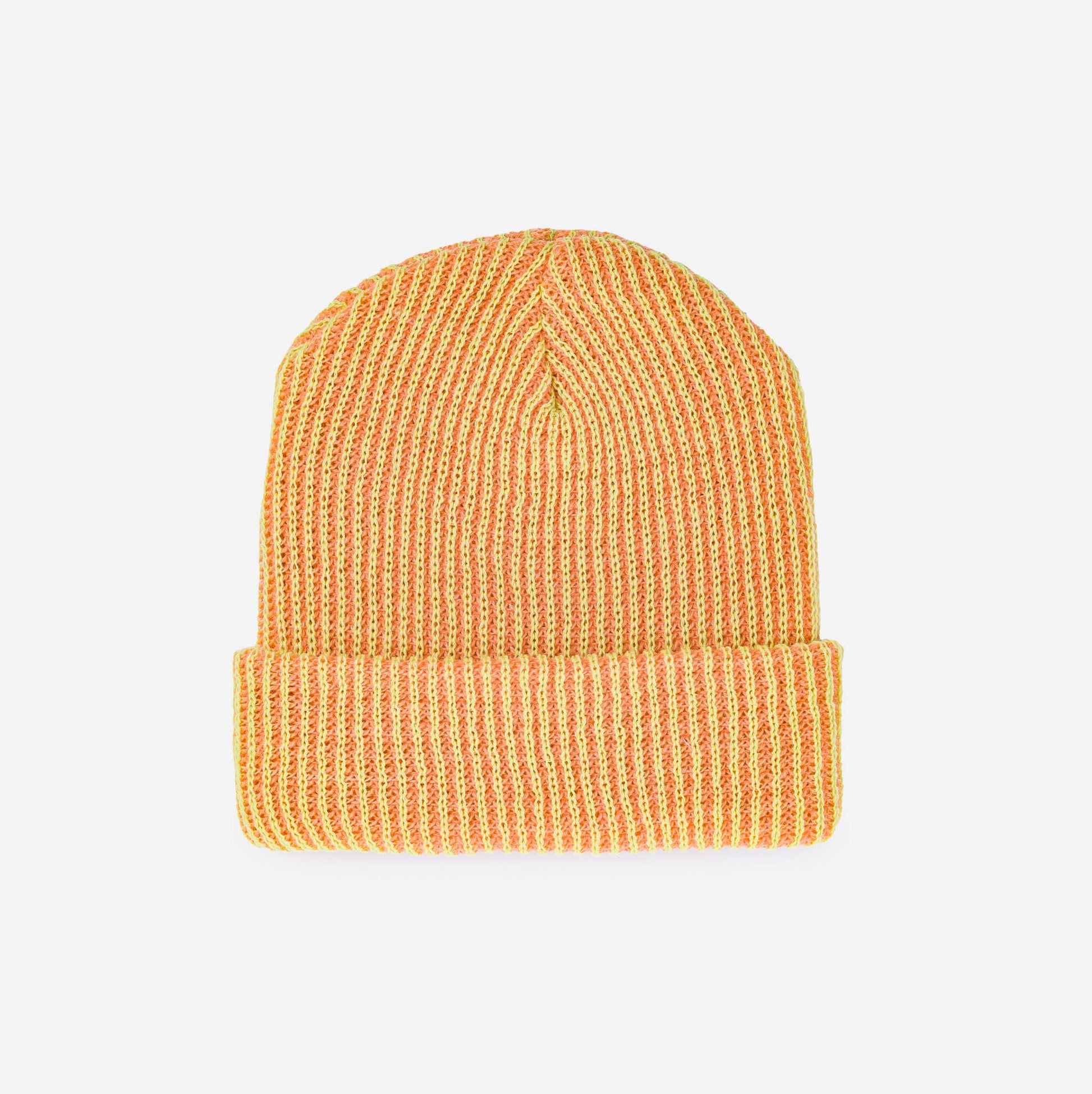 Simple Rib Knit Beanie: Golden Olive Navy - PMA Store at the Portland Museum of Art, Maine