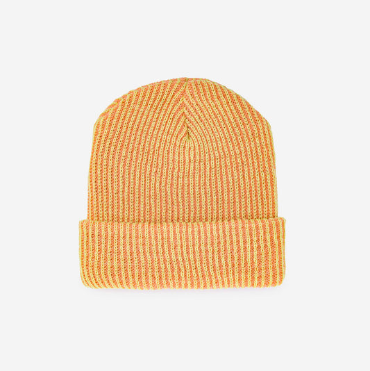 Simple Rib Knit Beanie: Peach Lime - PMA Store at the Portland Museum of Art, Maine