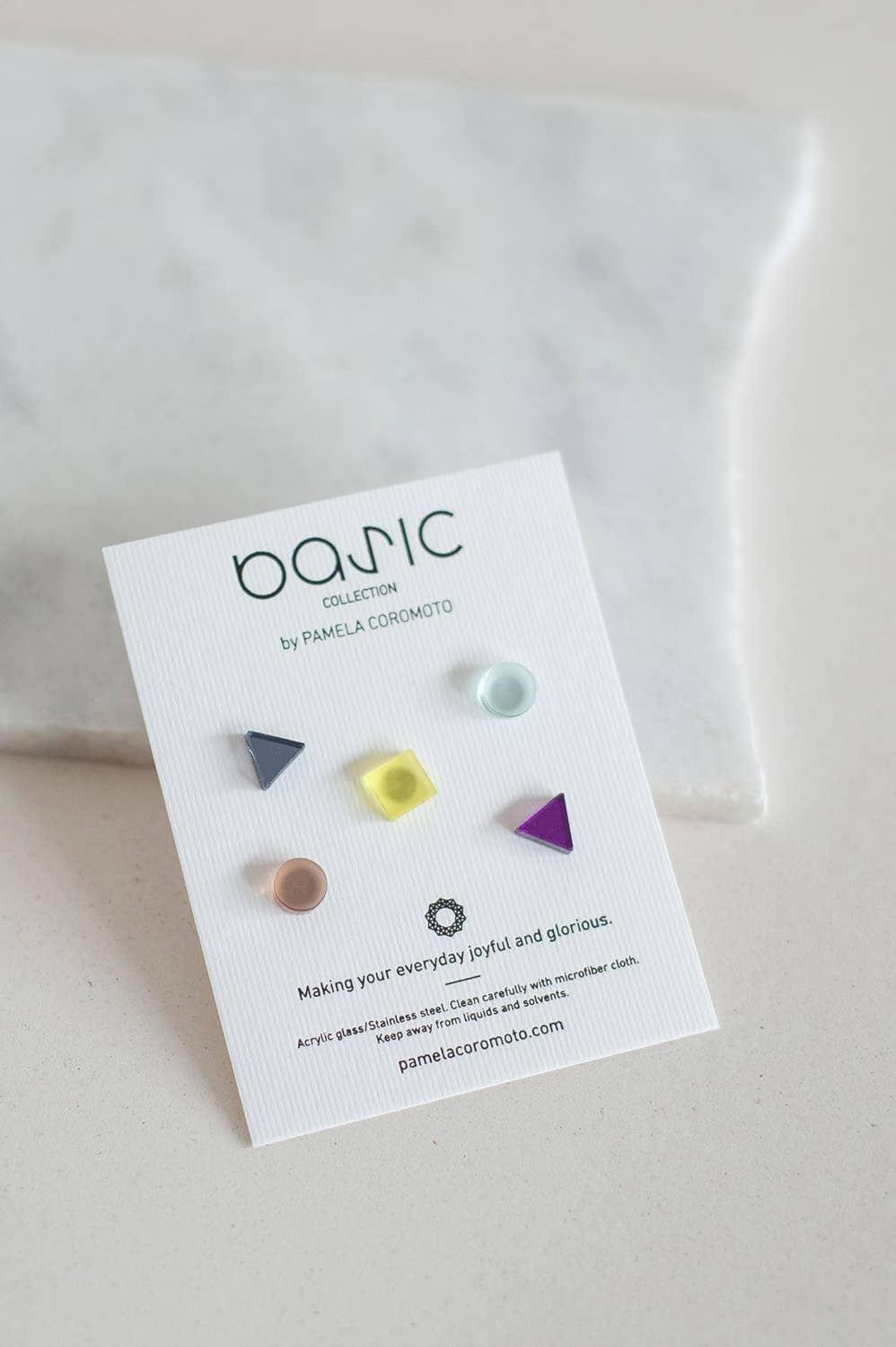 Pamela Coromoto - Basic - Mini Earrings Set (5) - Colorful Palette: Red/Blue Palette