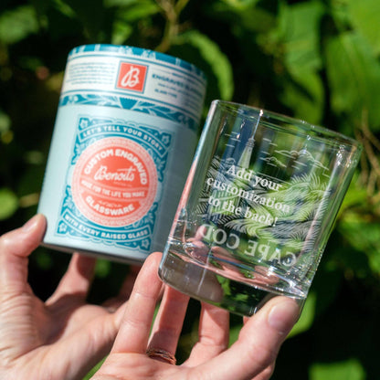 Benoit's Design Co. - Maine State Drinking Glasses: Beer Can ~16 oz - PMA Store at the Portland Museum of Art, Maine