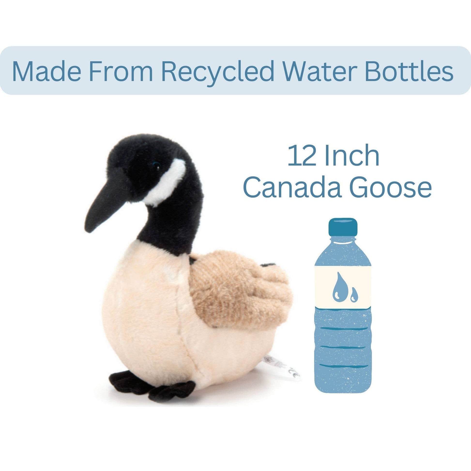 12" (28cm) Wild Onez Canada Goose Bird Stuffed Plush - PMA Store at the Portland Museum of Art, Maine