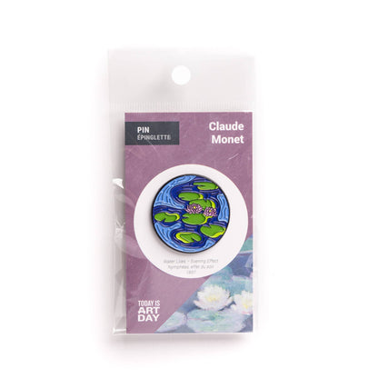 Today is Art Day - Pin - Water Lilies - Evening Effect - Monet - PMA Store at the Portland Museum of Art, Maine