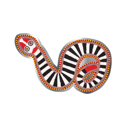 Apply Stickers - Snake by Jeffrey Gibson - Die-Cut Sticker - PMA Store at the Portland Museum of Art, Maine