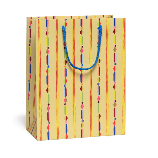 Geometric Stripe large gift bag: Large - PMA Store at the Portland Museum of Art, Maine
