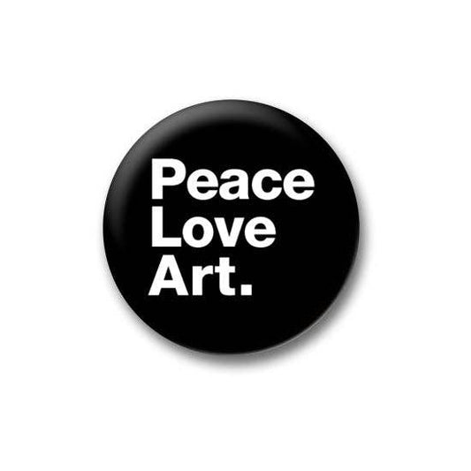 Peace Love Art 1" Button - PMA Store at the Portland Museum of Art, Maine