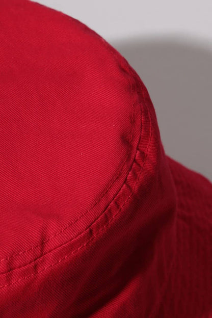 Fashion City - Solid Color Cotton Bucket Fisherman Hats: ORANGE / S/M
