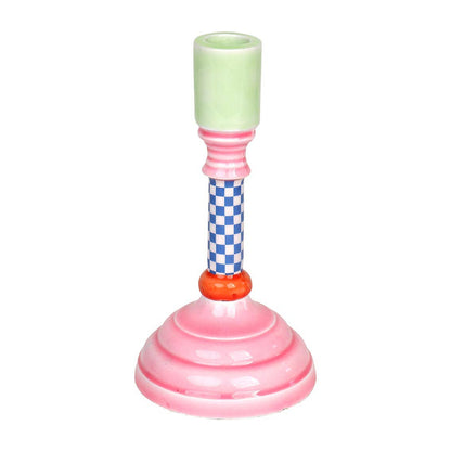 Talking Tables USA - Home, Birthday, Games & Seasonal Decor - Enamel Candle Holder Set - 18cm | Summer Home Decor Gifts |