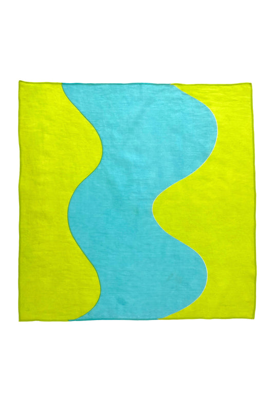 See Design - Cotton Bandana (5-Pack): WAVE GREEN/TURQUOISE - PMA Store at the Portland Museum of Art, Maine