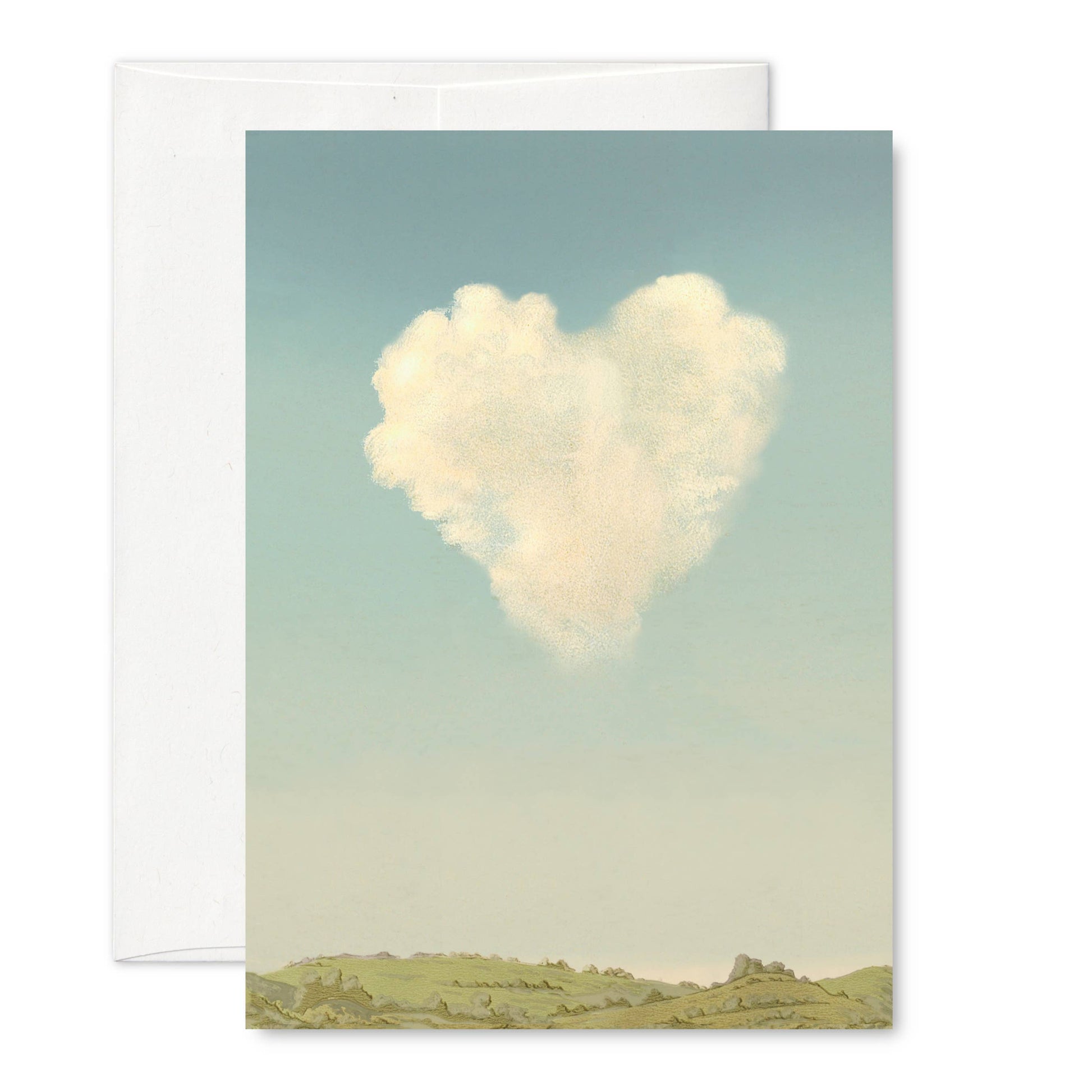 “I cloud you” A6 greeting card: Recycled white envelopes - PMA Store at the Portland Museum of Art, Maine