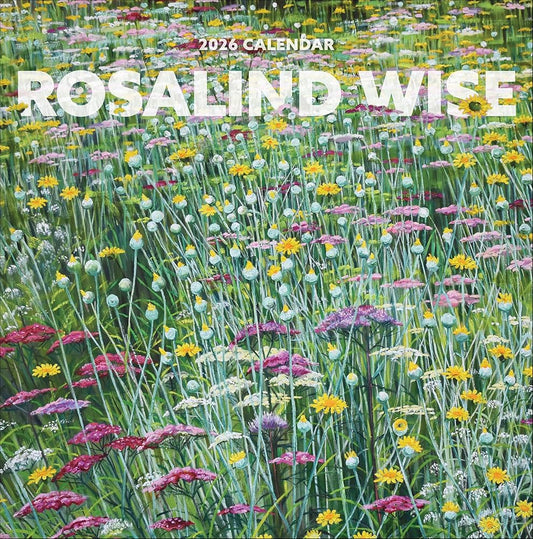 Wall Calendar 2026, Rosalind Wise Art, 12 Months, Large Grid Design Featuring 12 Artworks cover image