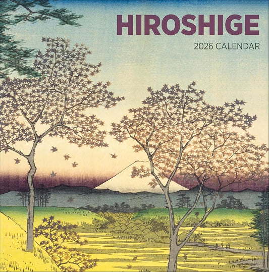 Wall Calendar 2026, Hiroshige Art, 12 Months, Large Grid Design Featuring 12 Artworks cover image