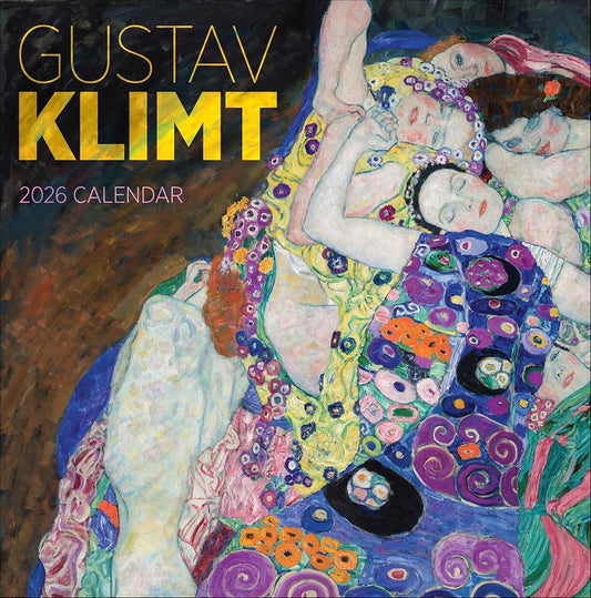 Wall Calendar 2026, Gustav Klimt Art, 12 Months, Large Grid Design Featuring 12 Artworks cover image