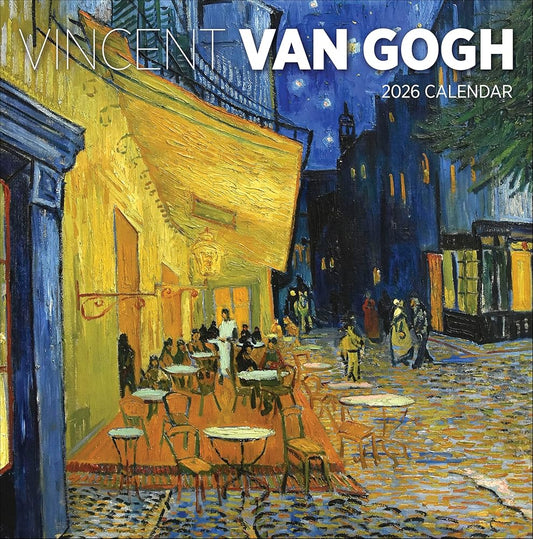 Wall Calendar 2026, Vincent van Gogh Art, 12 Months, Large Grid Design Featuring 12 Artworks cover image