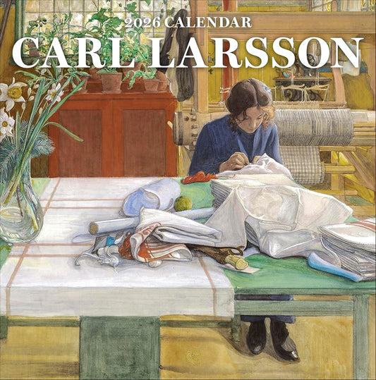 Wall Calendar 2026, Carl Larsson Art, 12 Months, Large Grid Design Featuring 12 Artworks cover image