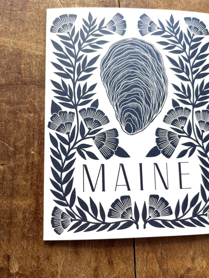 Katharine Watson - Maine Oyster Greeting Card: Single Card - PMA Store at the Portland Museum of Art, Maine