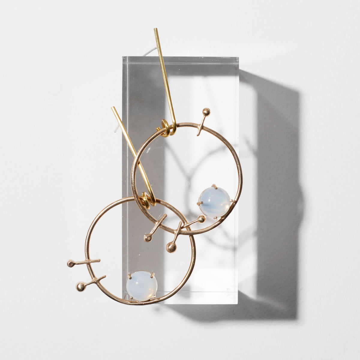 CASTLECLIFF - DOROTHEA EARRING: LAPIS//BRASS - PMA Store at the Portland Museum of Art, Maine
