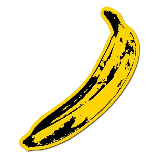 Apply Stickers - Big Banana by Andy Warhol - Die-Cut Sticker - PMA Store at the Portland Museum of Art, Maine