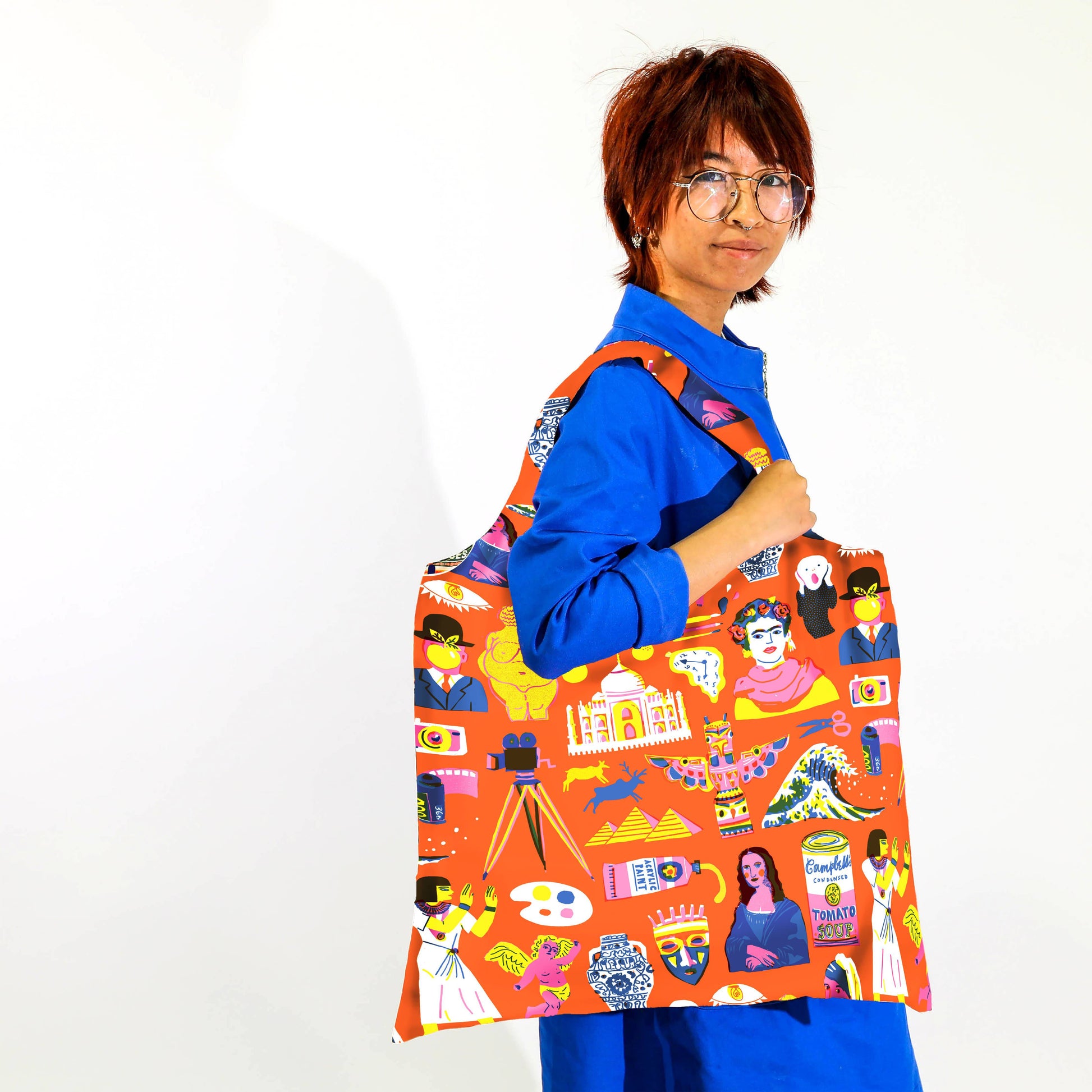 Yellow Owl Workshop - Art History Art Sack by The Printed Peanut - Reusable Tote - PMA Store at the Portland Museum of Art, Maine