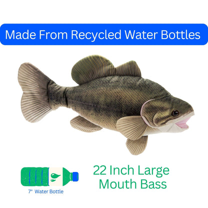 The Petting Zoo - River Fish Large Mouth Bass Medium 22" (56cm) - PMA Store at the Portland Museum of Art, Maine