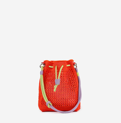 Drawstring Raffia Mini Bag: Poppy - PMA Store at the Portland Museum of Art, Maine