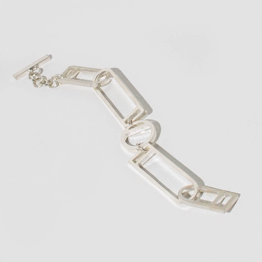 MULXIPLY - SALE - Window Link Bracelet | Sterling Silver - PMA Store at the Portland Museum of Art, Maine