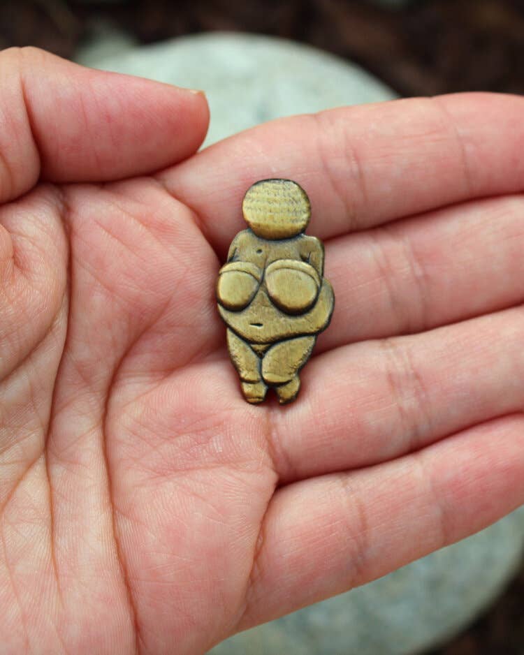Pin Museum - Venus of Willendorf • Enamel  Pin - PMA Store at the Portland Museum of Art, Maine