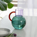 Block Design - Pablo Glass Jug - Small: Pink Cobalt Yellow - PMA Store at the Portland Museum of Art, Maine