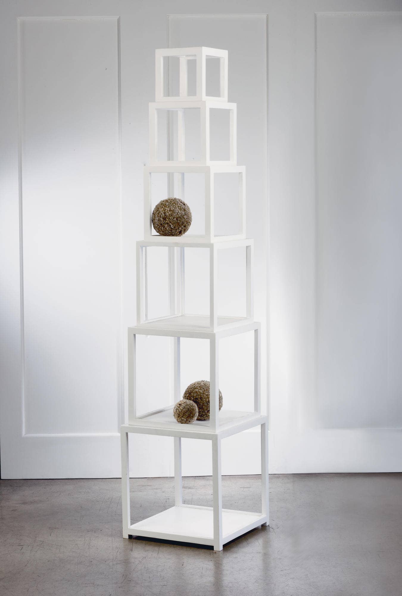 Wood Cube Risers in Set of 3 or Set of 6: White / 6 Cubes - PMA Store at the Portland Museum of Art, Maine