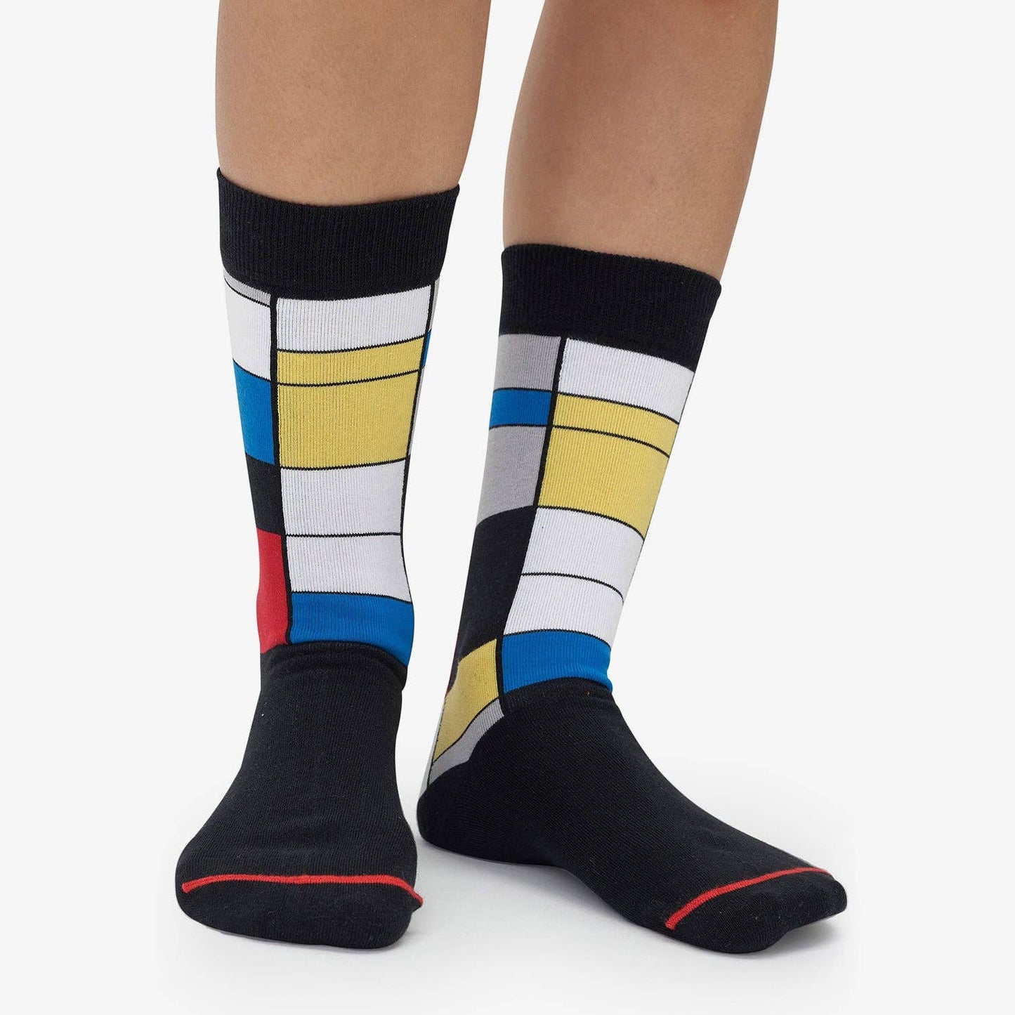 ART SOX - MuseARTa GmbH - Piet Mondrian - Composition with Red, Blue and Yellow: EU 36-40 | UK 3½-6½ | US 6-9 - PMA Store at the Portland Museum of Art, Maine