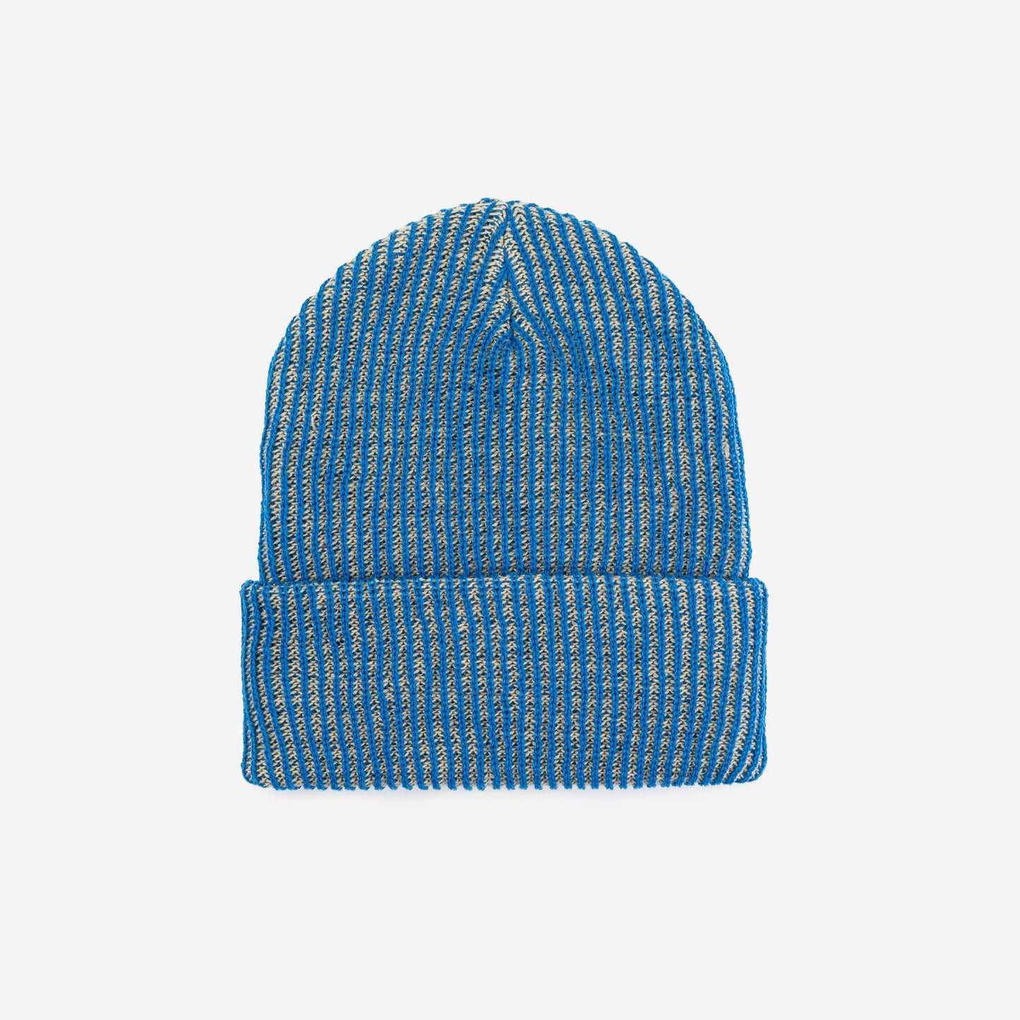 Simple Rib Knit Beanie: Golden Olive Navy - PMA Store at the Portland Museum of Art, Maine