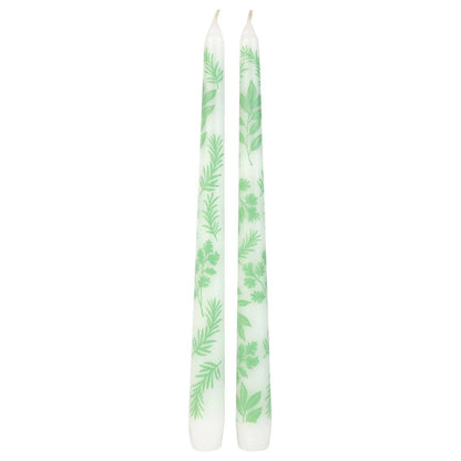 Talking Tables USA - Home, Birthday, Games & Seasonal Decor - Herb Taper Dinner Candles - 2 Pack | Summer Candles |