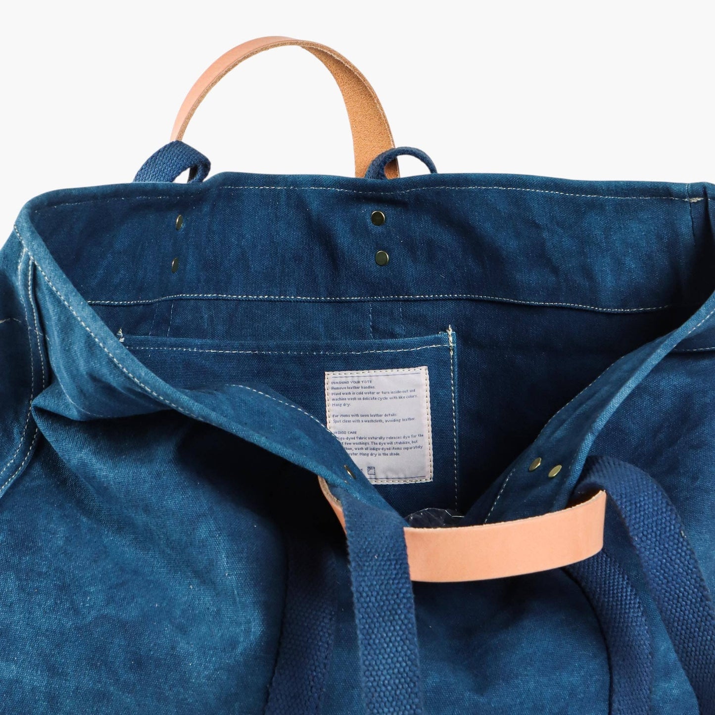 IMMODEST COTTON - Large East West Tote | Indigo - PMA Store at the Portland Museum of Art, Maine